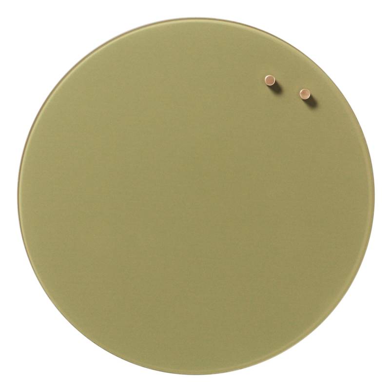 Naga Nord magnetisk glastavle rund Ø35cm urte grøn