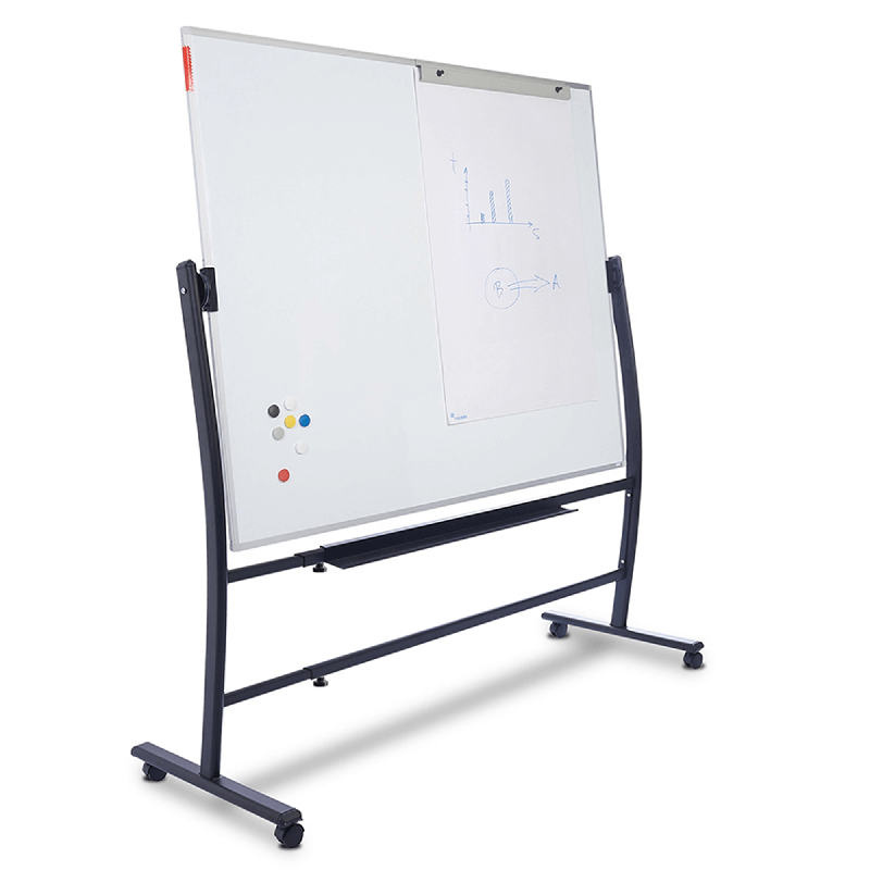 Naga Rocada mobil dobbeltsidet whiteboard 150x120cm