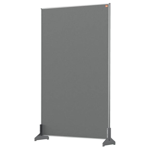 Nobo Pro bordafskærmning 60x100cm med grå filtoverflade