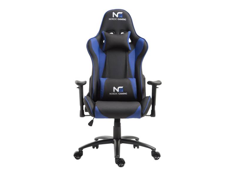 Nordic Gaming Racer Chair gamerstol PU-læder sort og blå
