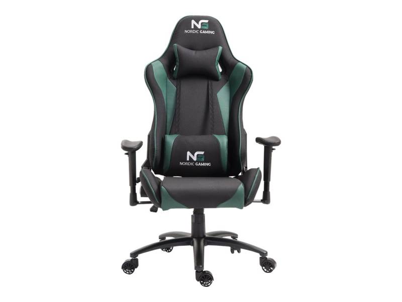 Nordic Gaming Racer Chair gamerstol PU-læder sort og grøn