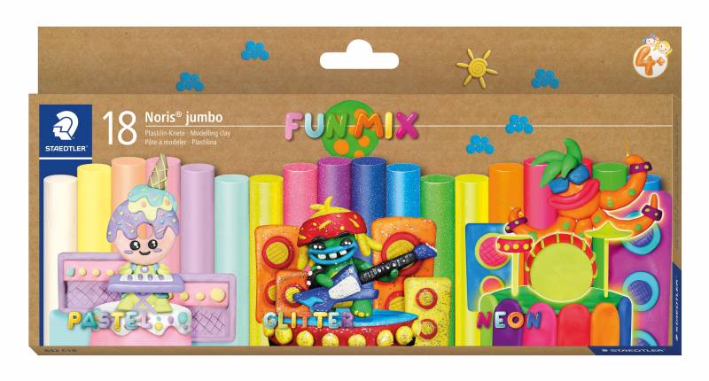 Noris Jumbo modellervoks ass 18 stk