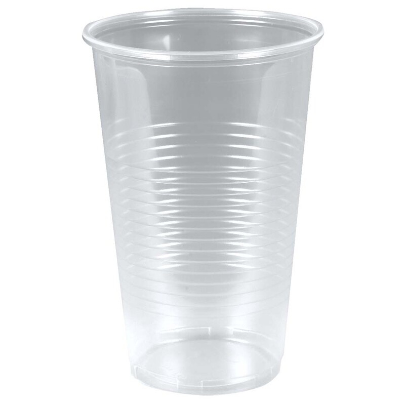 &Oslash;l plastikglas i bl&oslash;d plast 50cl f&oslash;devaregodkendt | Restsalg