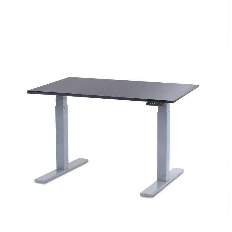 Office hæve/sænkebord 80x120 cm – Antracit med alu-stel | Corporate