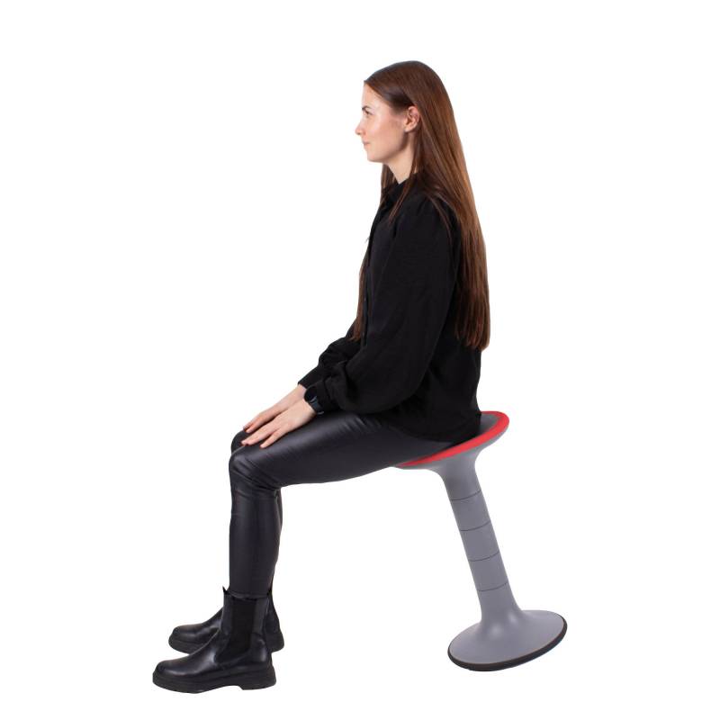 Office MoJo balancestol med 4 højder 31-53,5cm rød