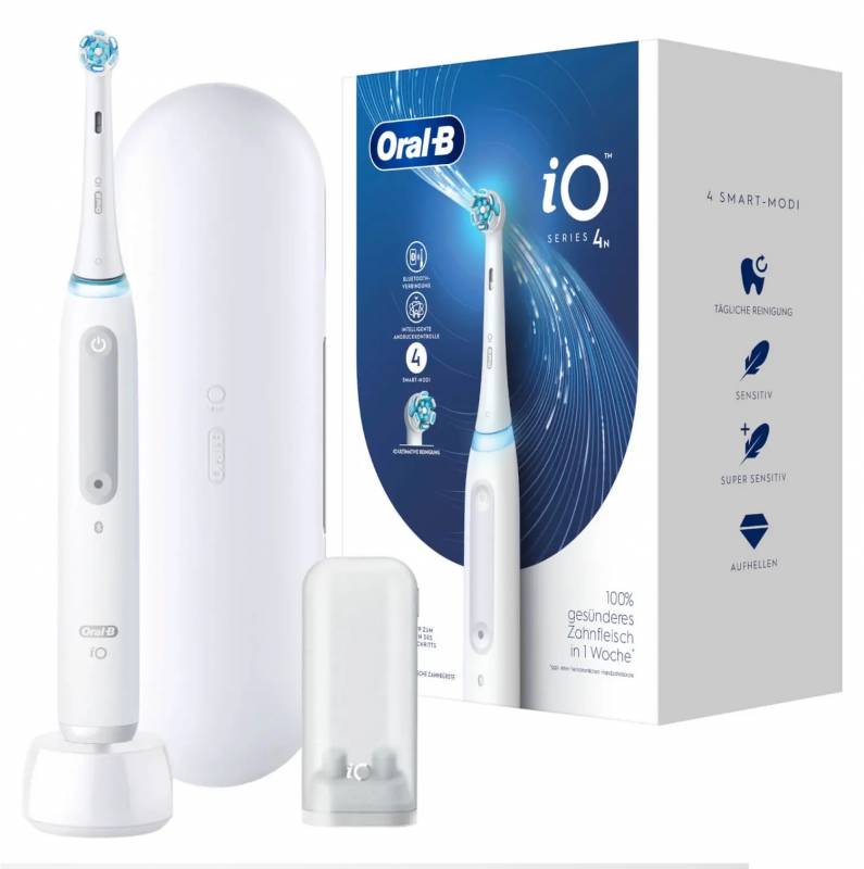 Oral-B iO Series 4 Quite Voksen Roterende tandb&oslash;rste Hvid