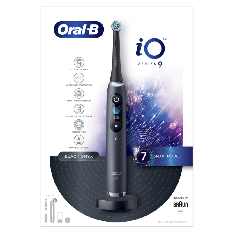 Oral-B iO Series 9 elektrisk tandb&oslash;rste Sort