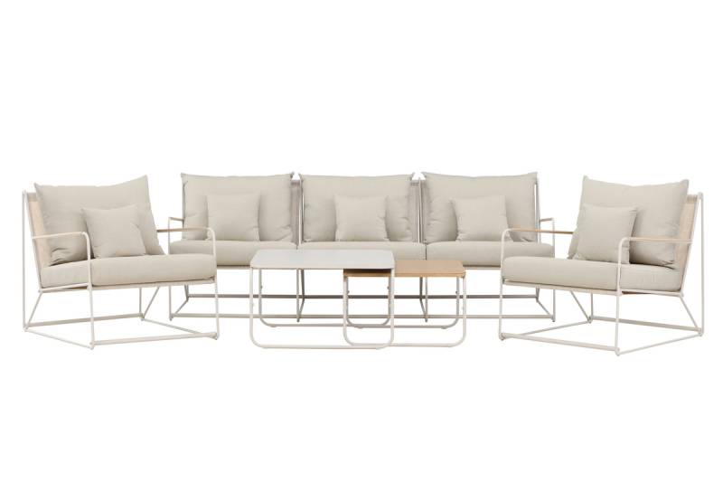 Palazzo sofasæt med sofa, 2 stole og bord beige