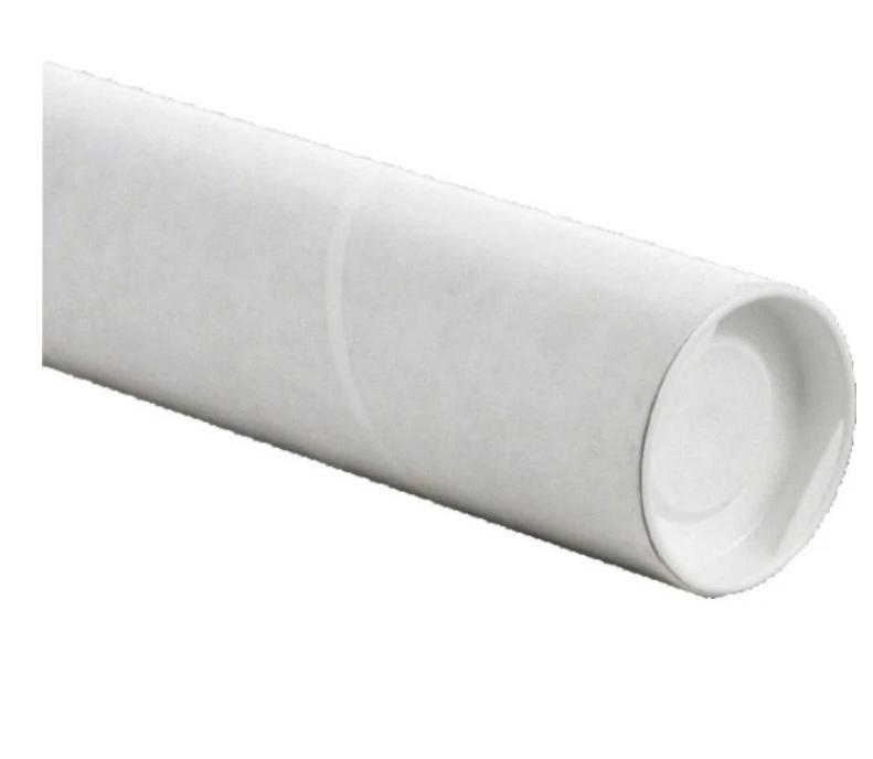 Papr&oslash;r incl l&aring;g &Oslash;100x1030mm hvid