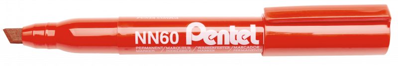 Pentel NN60 Recycled marker med skrå spids 4-6mm rød