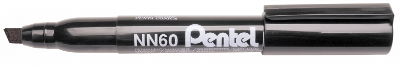 Pentel NN60 Recycled marker med skrå spids 4-6mm sort