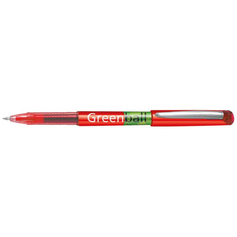 Pilot Greenball rollerpen 0,7mm medium r&oslash;d