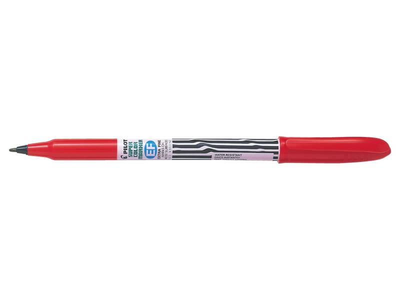 Pilot SCAN-EF Super Color marker ekstra fine 0,9mm rød