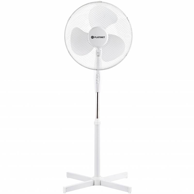 Platinet gulvventilator 40cm hvid