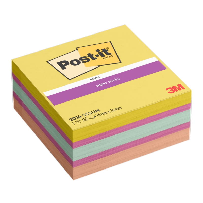 Post-it SS-Notes 76x76 Cube Summer Sorbet
