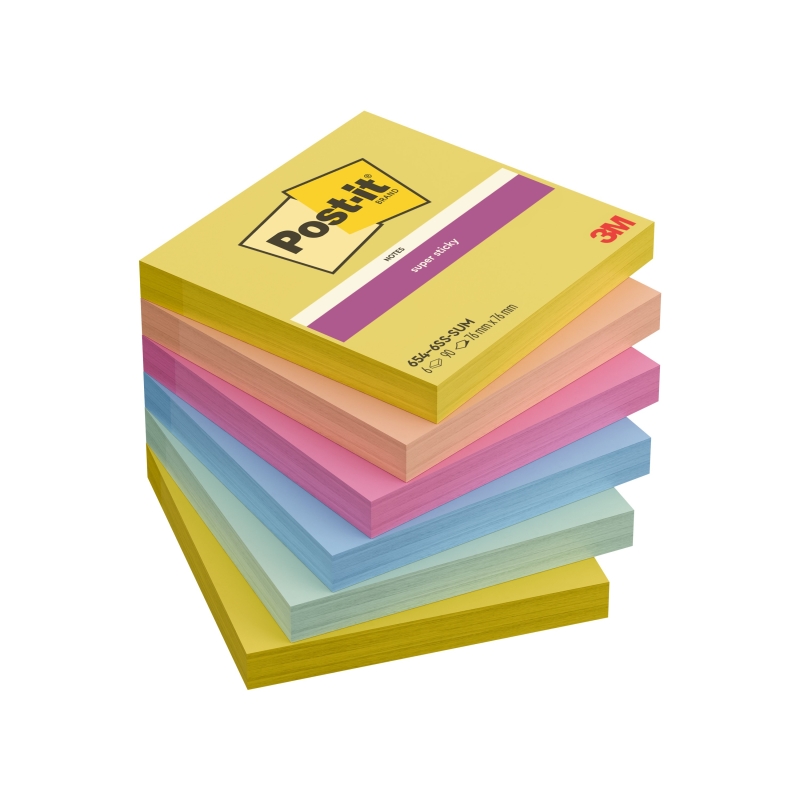 Post-it SS-Notes 76x76 Summer Sorbet (6)
