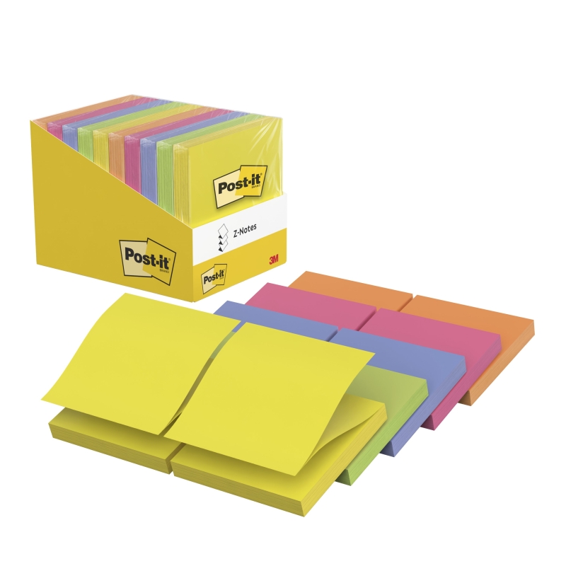 Post-it Z-Notes 76x76 ass. Neon