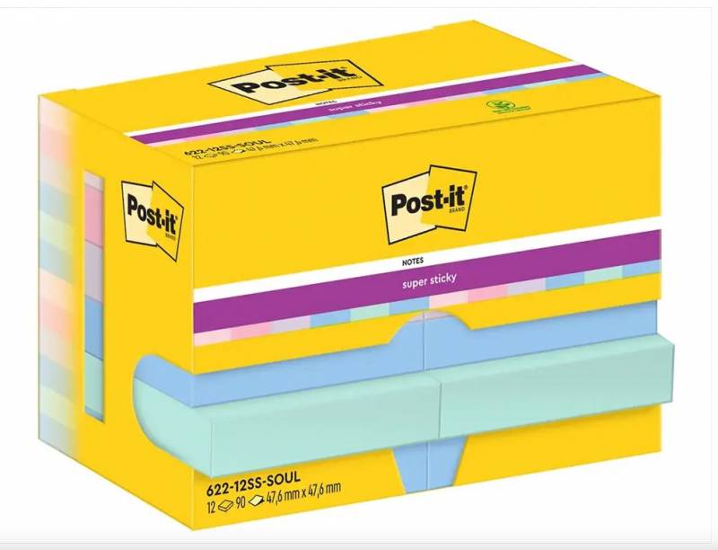 Post-it Super Sticky Notes Soulful 47,6x47,6mm
