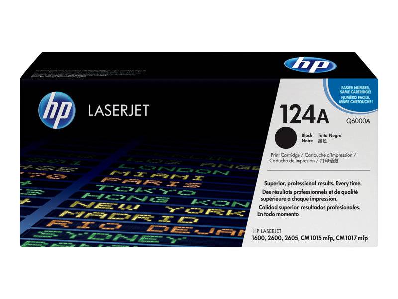 HP 124A Q6000A original lasertoner sort