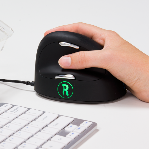 R-Go Break HE Mouse ergonomiske mus med Anti-RSI software sort