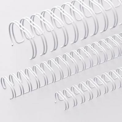 Renz metal wire 3:1 størrelse 14,3mm hvid, 50 stk