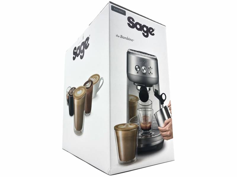 Sage SES450BTR4EEU1 the Bambino Kaffemaskine Sort tr&oslash;ffel
