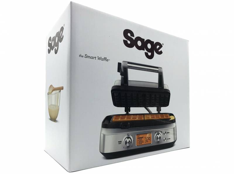 Sage SWM620BSS4EEU1 the Smart Waffle Pro Vaffeljern B&oslash;rstet rustfrit st&aring;l