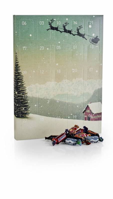 Santa Julekalender med Mars Miniature 265g