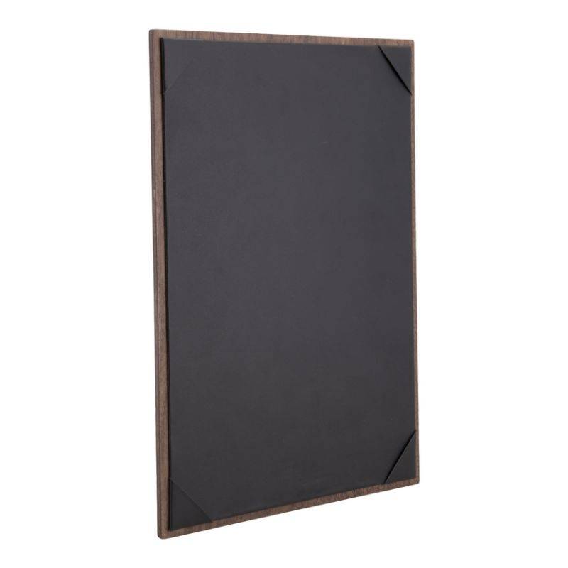 Securit Walnut menuholder med lommehjørner A4 valnød