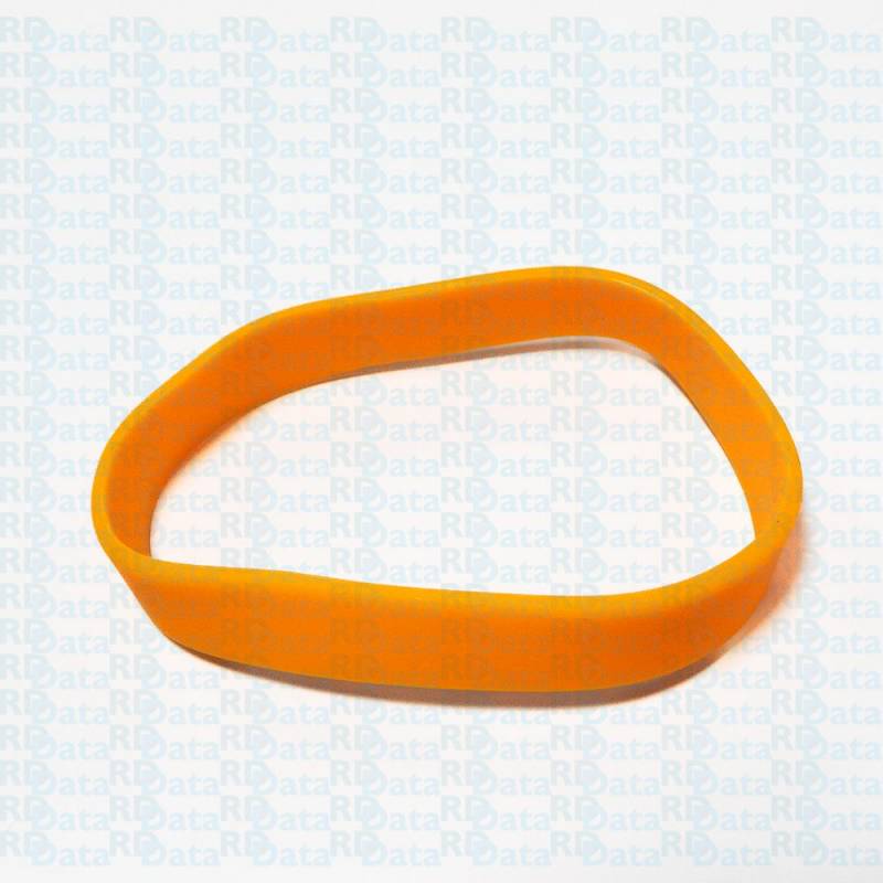 Silicone armbånd Ø65mm uden tryk orange