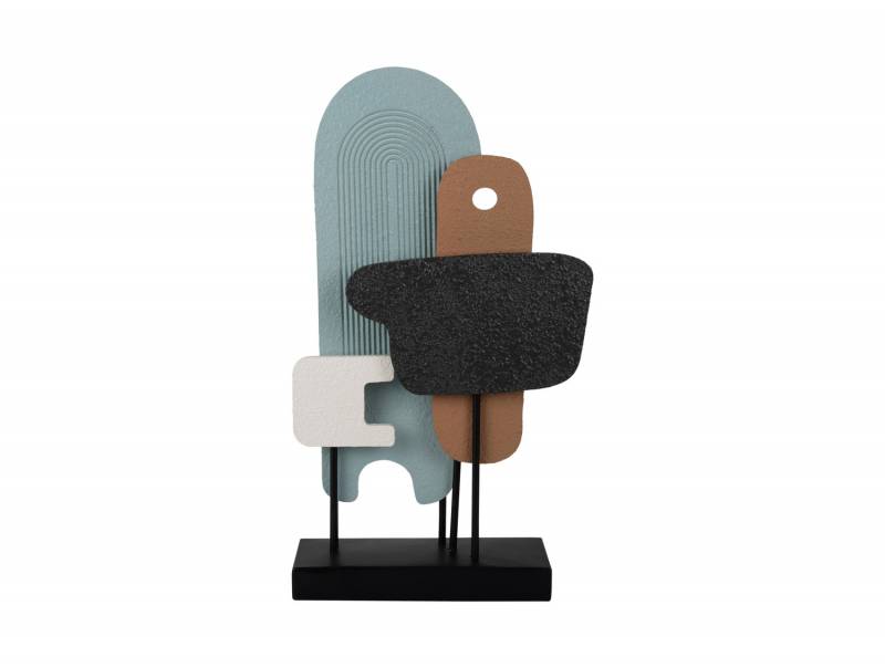 Statue Abstract Art 11x49cm MDF multifarvet