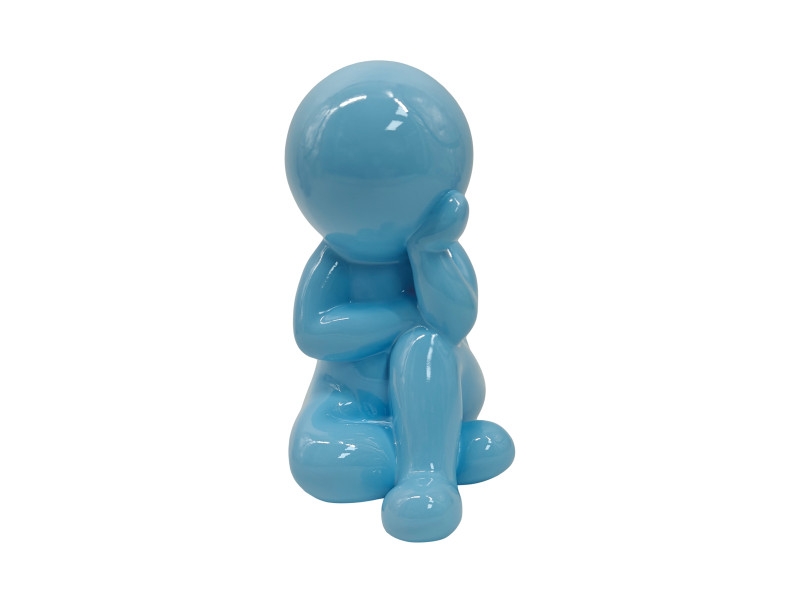 Statue Amigo Dreaming 20x11,2cm lysebl&aring;
