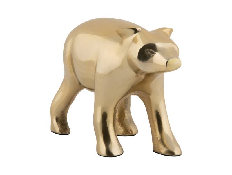 Statue Bear 7x10,5cm guld