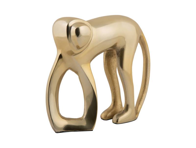 Statue Monkey 5x15cm guld