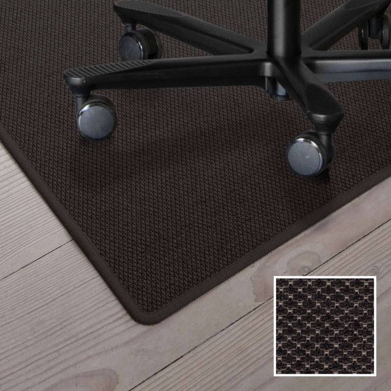 Stoleunderlag t&aelig;ppe 120x180cm sort