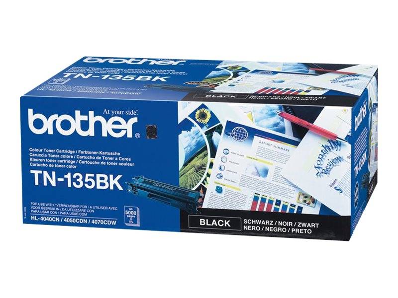 Brother TN135BK original lasertoner sort