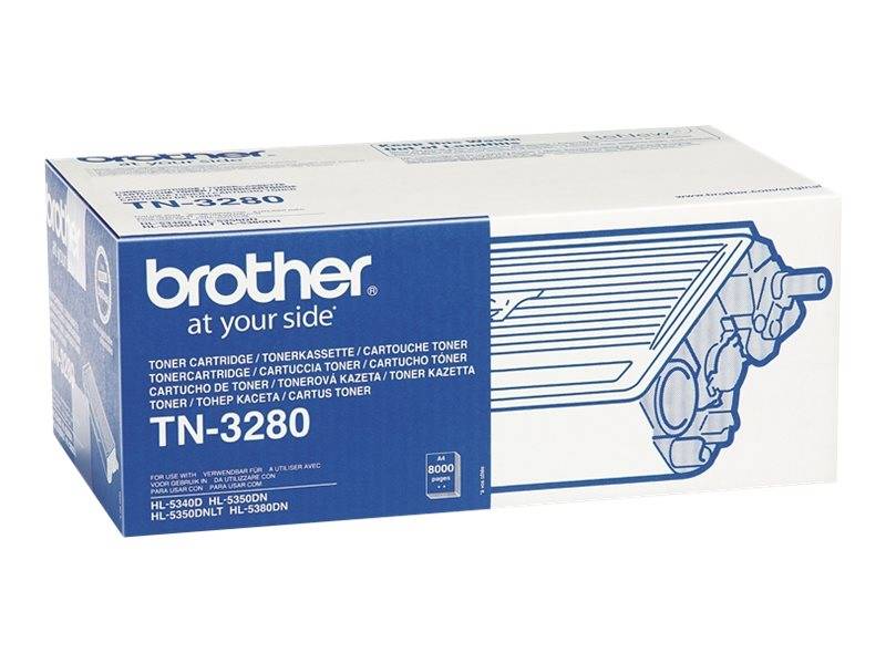 Brother TN3280 original lasertoner sort