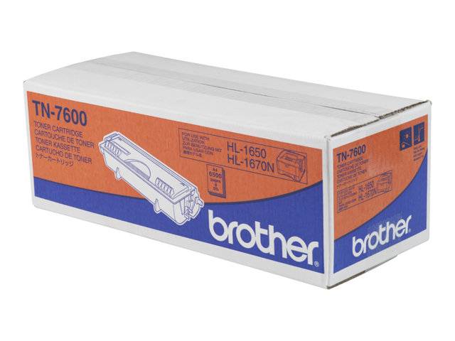 Brother TN7600 original lasertoner sort