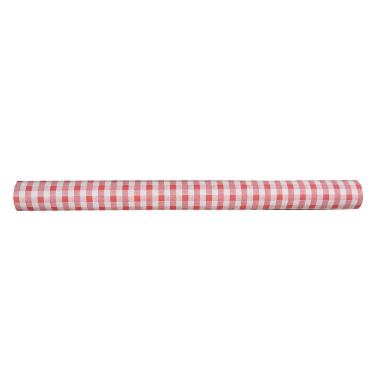 TableSMART  Dug Rulledug Papir Damask Kvalitet 1.18x50 m R&oslash;d/Hvidtern