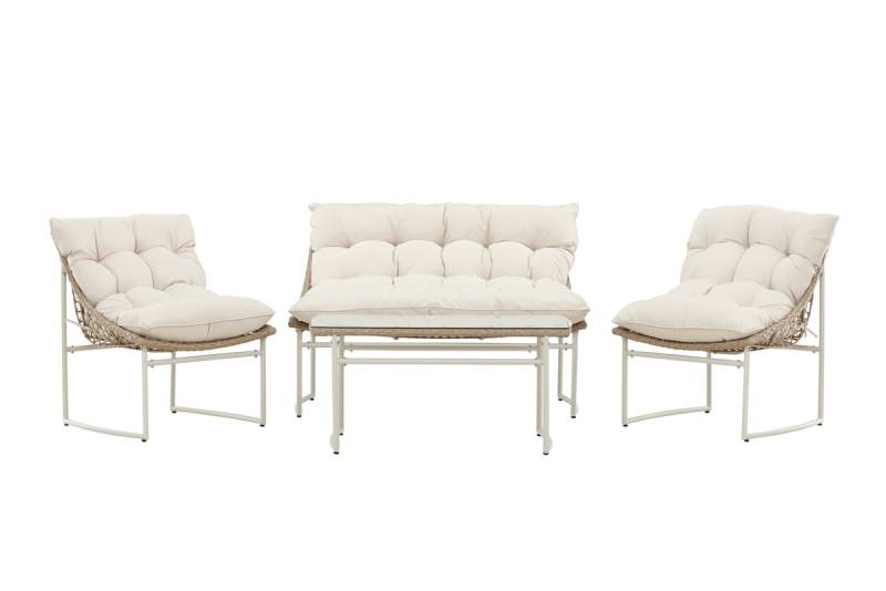 Tina sofasæt med sofa 2 stole og bord beige