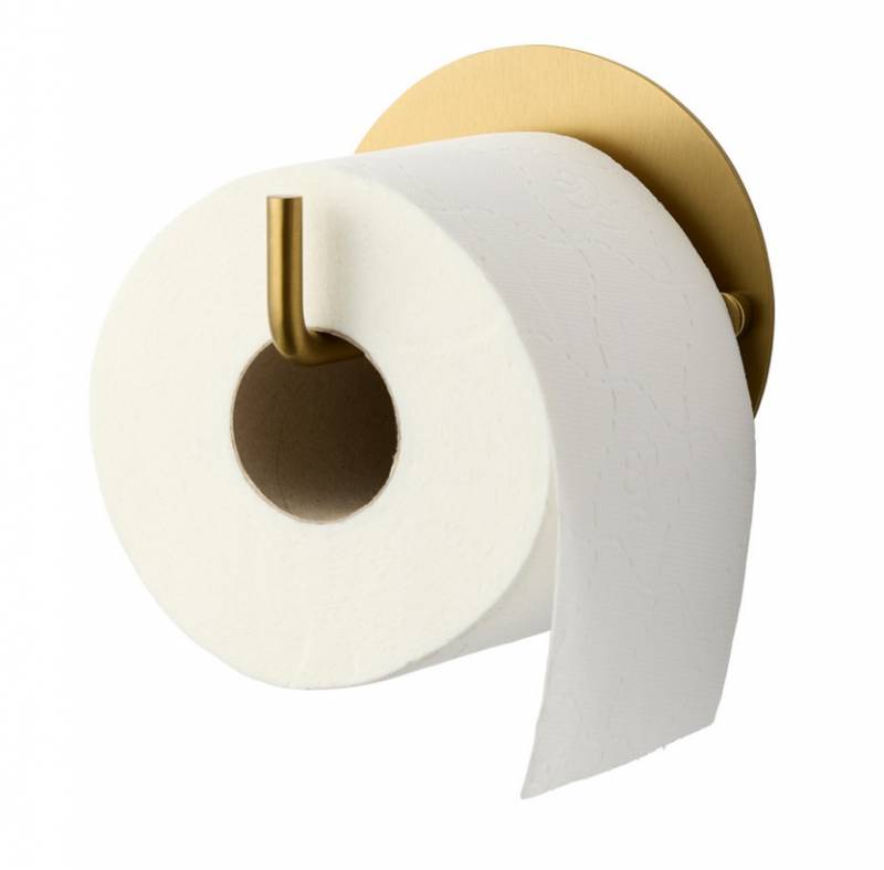 Toiletrulleholder væghængt i rustfrit stål messinglook