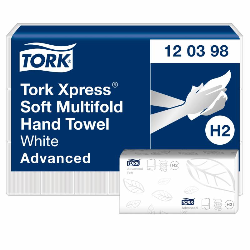 Tork Xpress Soft H2 Multifold h&aring;ndkl&aelig;deark 120398 hvid