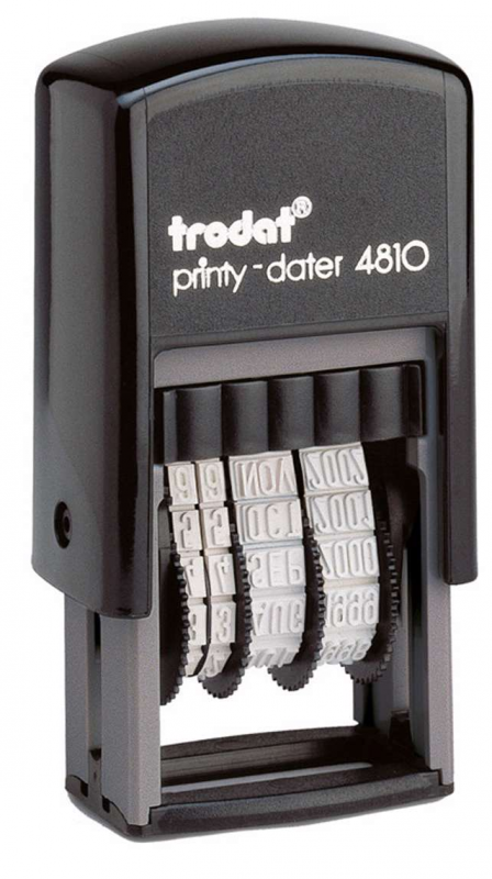 Trodat 4810 datostempel 3,8mm dato sort