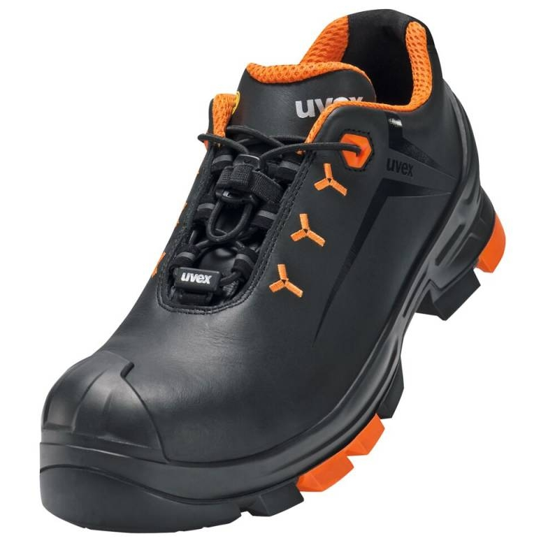Uvex sikkerhedssko str. 44 SRC S3 ESD – elastisk snøre stigegreb metalfri sort