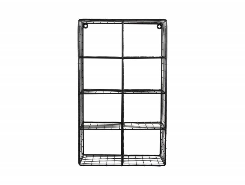 Væghylde Reja compartments 50x18cm sort