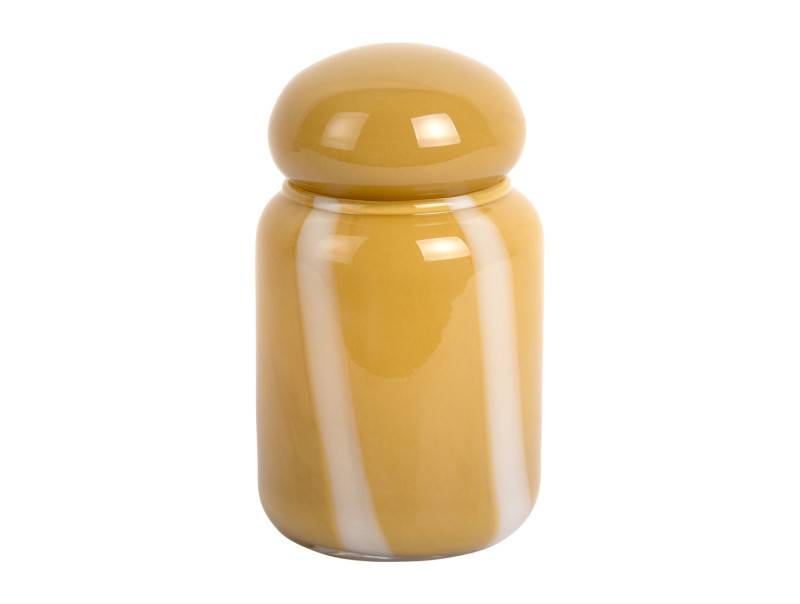 Vase Dulce Raya 10x19cm glas gul