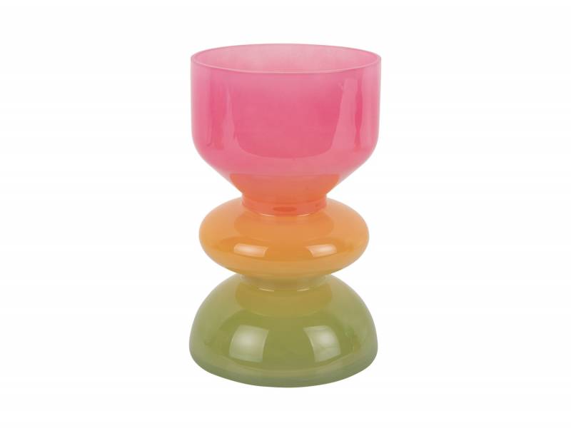 Vase Funky Vibes Ø12,5cm glas multifarvet