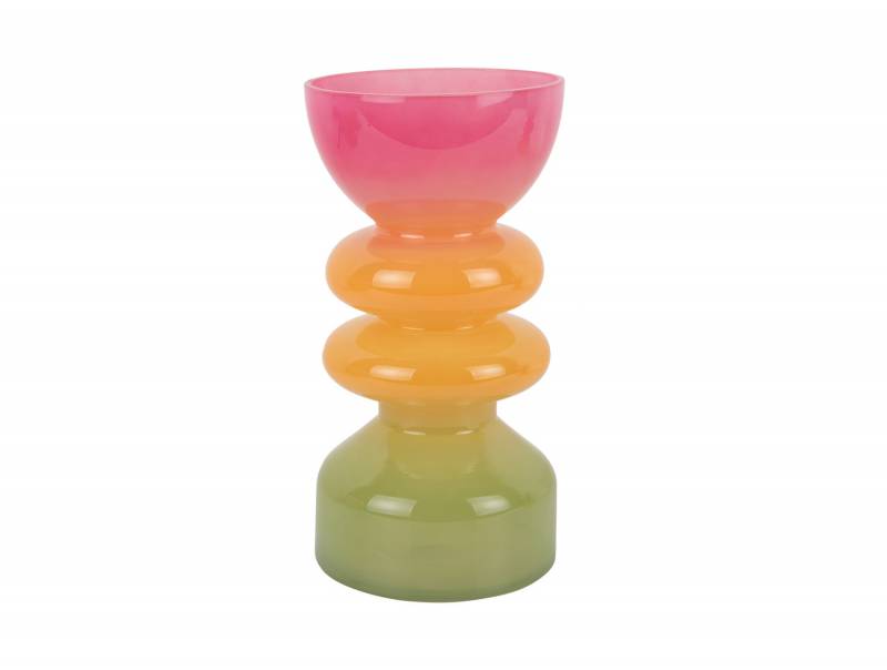 Vase Funky Vibes Ø13cm glas multifarvet