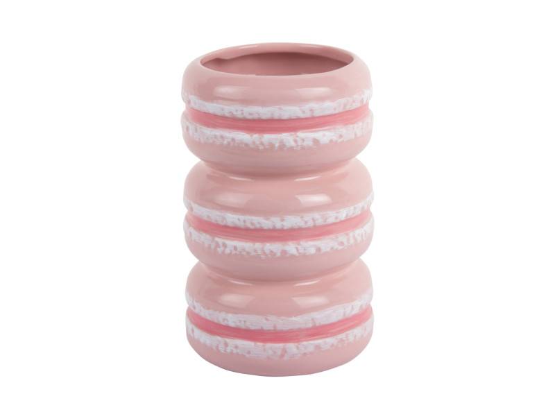 Vase Macaron Ø9,3cm keramik lyserød