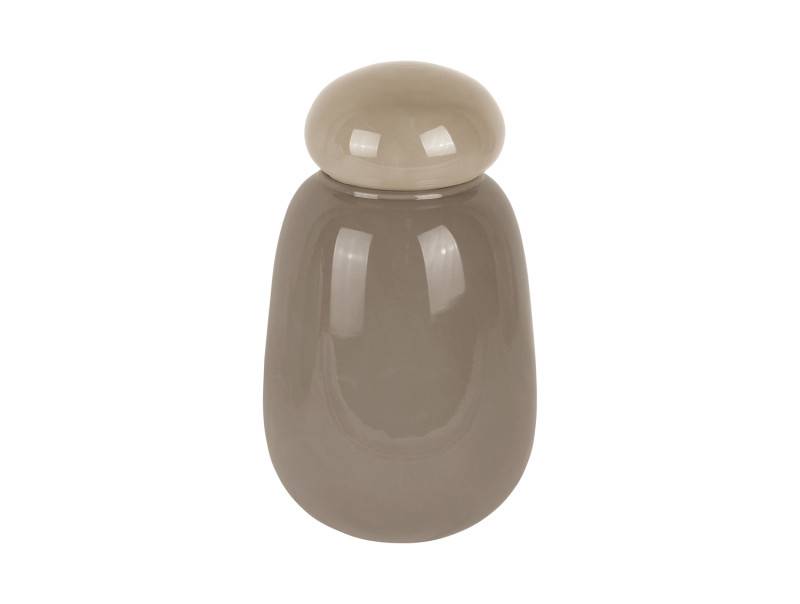 Vase Nuevo Dulce 12,5x22cm glas grå